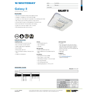 GSY - Galasy II Specification Sheet